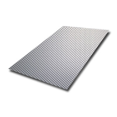 Hoja de acero inoxidable en relieve con espesor de 0,85 mm y longitud de 3048 mm para paneles de pared decorativos