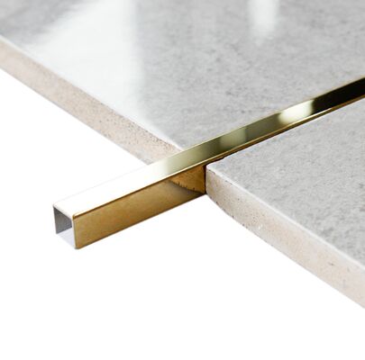 Espejo Premium Titanio Oro Acero Inoxidable U Canal Trim Para Decoración de lujo.