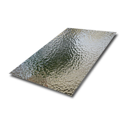 Buen precio Hoja de metal estampada con martillo de espejo, panel decorativo de acero inoxidable en línea
