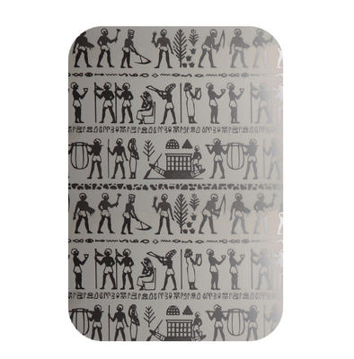 Hoja de acero inoxidable 304 grabada personalizada para decoración arquitectónica