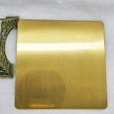 Buen precio Panel de acero inoxidable de titanio dorado cepillado duradero 1220x2440 en línea