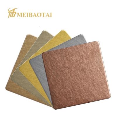 Buen precio Chapa de acero inoxidable decorativa 3m m técnica de Viberation de 304 grados en línea