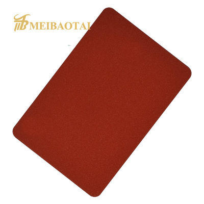 Buen precio 1219 mm de ancho PVD de color revestido de arena de acero inoxidable decorativo para paredes de la cocina en línea