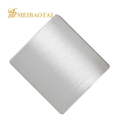 Buen precio Lámina de acero inoxidable 430 con recubrimiento PVD, acabado Hairline, 1219x2438mm para paneles de pared y molduras en línea