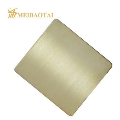 Buen precio Panel de acero inoxidable Grado 430 con recubrimiento PVD y acabado Hairline, con película de PVC 8c para aplicaciones arquitectónicas en línea
