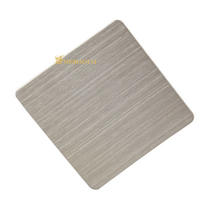 Buen precio Lámina de acero inoxidable gris hairline de 0.55 mm de espesor con material POSCO para aplicaciones de cocina en línea