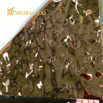 ODM inoxidable sellado de la hoja de acero de Pvd del oro disponible con la película del PVC 7c