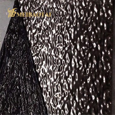 Revestimiento de espejo de plata 304 de acero inoxidable con 70 micrones de película de PVC para paneles de pared decorativos