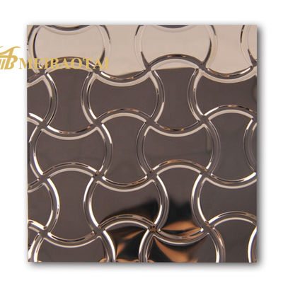 Hoja de acero inoxidable de diamantes en relieve con espesor de 0,65 mm para aplicaciones decorativas