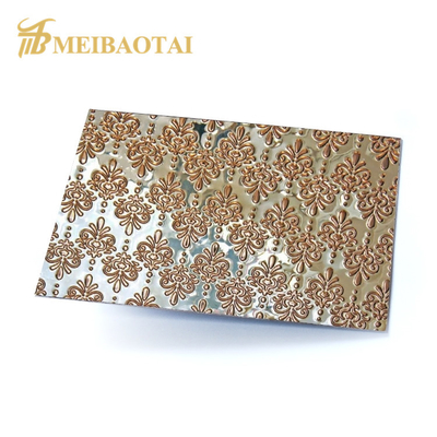 Paneles de pared de acero inoxidable grabados en relieve con patrón personalizado cerca de mí