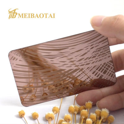 Buen precio borde inoxidable grabado al agua fuerte acabado de la raja de 201 304 pies de la hoja de acero 4x8 en línea