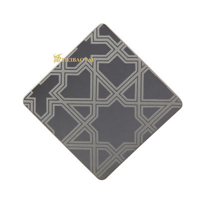 Buen precio El espejo de la capa del color de Pvd grabó al agua fuerte grueso inoxidable de la hoja de acero 1.0m m en línea