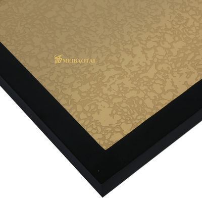 Buen precio 3048mm Espejo de oro grabado hoja de acero inoxidable para la decoración del gabinete del ascensor en línea