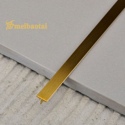 Buen precio Rodapié de acero inoxidable con acabado cepillado y recubrimiento PVD dorado, estándar JIS T15X2048mm en línea