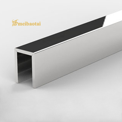 201 longitud de acero inoxidable de plata del ajuste 10FT del canal U para la puerta