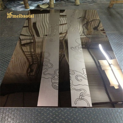 Buen precio Borde inoxidable grabado al agua fuerte de la raja del grueso de la hoja de acero 1.0mm-3.0m m del elevador en línea