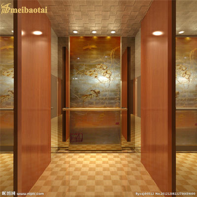 Plancha de acero inoxidable resistente al agua y sostenible para ascensores de 1000x2000 mm para uso decorativo