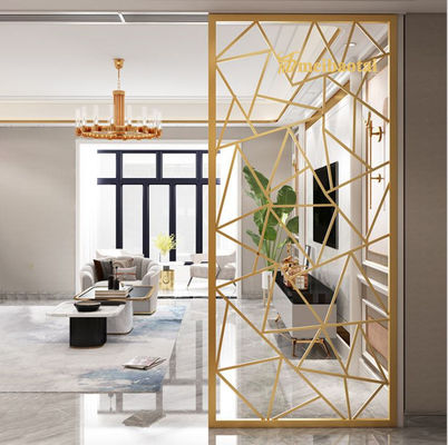 Buen precio Divididor de habitaciones de acero inoxidable recubierto de PVD cortado por láser con dureza HV230 para espacios de vida modernos en línea