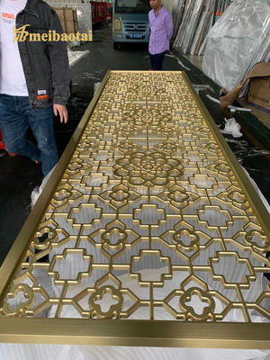 Buen precio Capa estándar del EN PVD del tabique del marco de acero del oro SS201 en línea