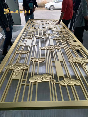 Buen precio Muchos estilos Oro Rosa Bronce Oro Color de acero inoxidable Divisor de habitación Decoración Hotel, hogar en línea