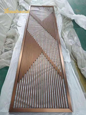 Buen precio Tamaño personalizable De acero inoxidable Decoración de hoteles Divisores de habitaciones 201 304 en línea