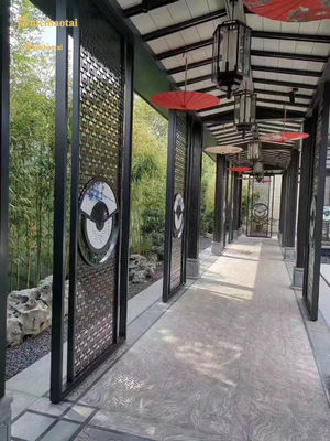 Buen precio Los tabiques del marco del negro del metal de la rayita PVD cubrieron estándar del estruendo en línea