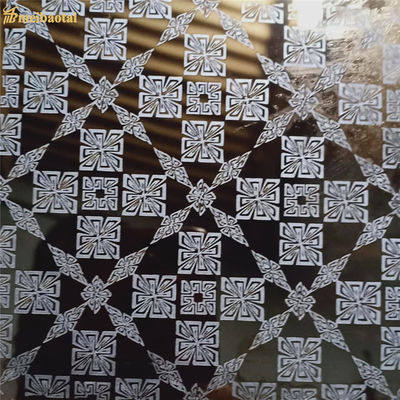 Buen precio La figura simétrica regular modelo grabó al agua fuerte el panel decorativo inoxidable de la elevación del elevador de la hoja de acero en línea