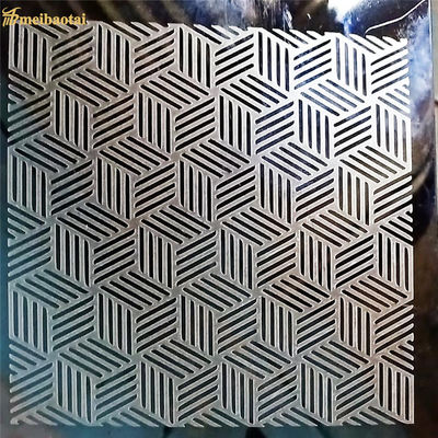 Buen precio Super espejo de plata grabado en chapa de acero inoxidable placa de metal en línea