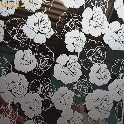 Varios colores de revestimiento 304 grado grabado hoja de acero inoxidable en 1219x3048mm Tamaño para aplicaciones decorativas