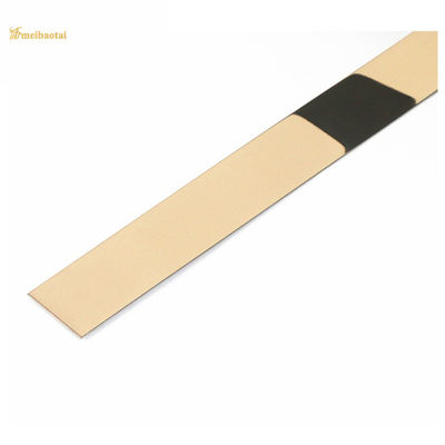 Moldura decorativa autoadhesiva para pared de acero inoxidable 304 con longitud de 3048 mm