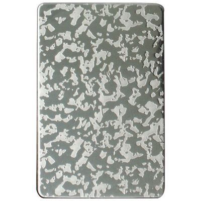 4x8 Tamaño 304 de acero inoxidable hoja en relieve con doble película de PVC para paneles de pared decorativos