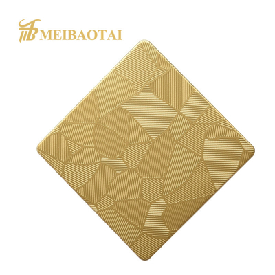 modelo de bambú inoxidable del hielo de hoja de acero 316L grabado en relieve para el techo