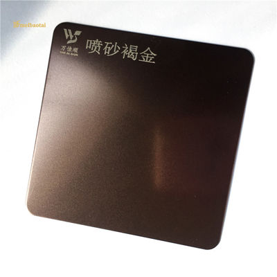 Buen precio Plata de acero inoxidable decorativa de oro marrón de espesor 0,65 mm en línea