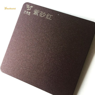 Buen precio Cepillado 201 hojas de pared de acero inoxidables de la cocina púrpuras y anti rojo - huella dactilar en línea